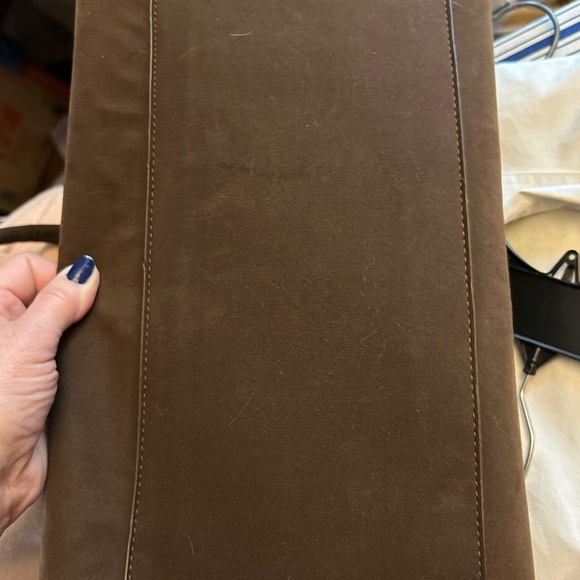 Brown Suede Satchel Bag - Picture 10 of 16